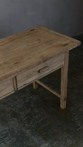 Aged Wood Console Table